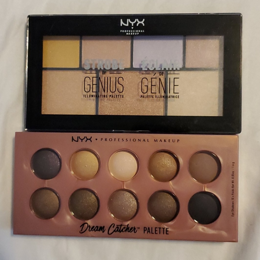 2 makeup palettes NYX